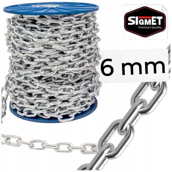 D1 kedja kortlänk 6mm 1MB
