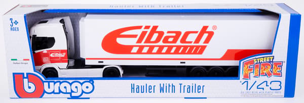 Bburago StreetFire Haulers Trailer Eibach 1:43