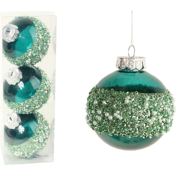 3 glitterpallon setti