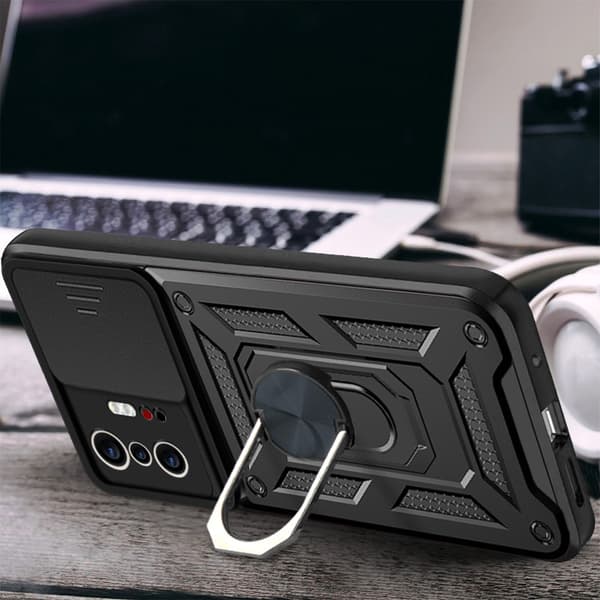 Etui til Xiaomi 11T / 11T Pro, Camshield Slide, sort