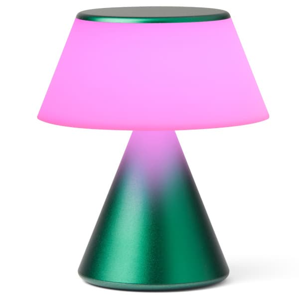 Lexon Luma M LED-lampa, mörkgrön