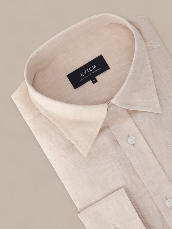 BEIGE SKJORTA LÅNGÄRMAD XXL