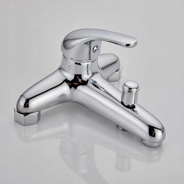Badekarsarmatur, 2-huls, 145 mm, messing, retro, klassisk, til badekar