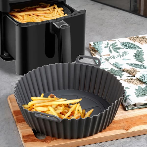 Silikoninsats för airfryer oljefri grå 20 cm