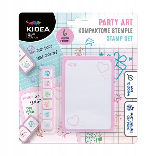 KOMPAKTE STEMPLERE FESTKUNST SÆT 6 FARVER 0019
