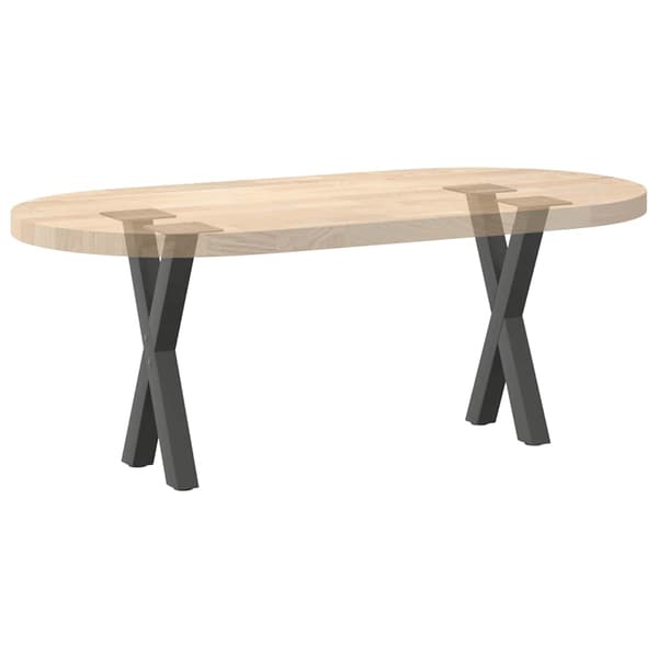 vidaXL Soffbordsben, 2 st, Antracit, 38x(42-43) cm, Stål