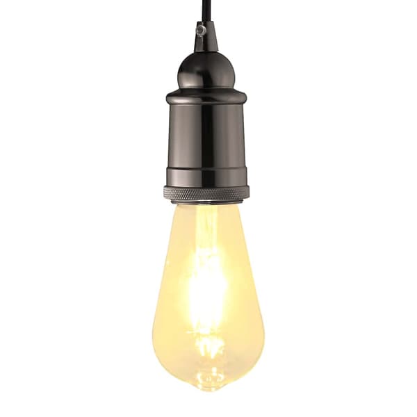 vidaXL Lamphållare 2 st glansigt svart E27