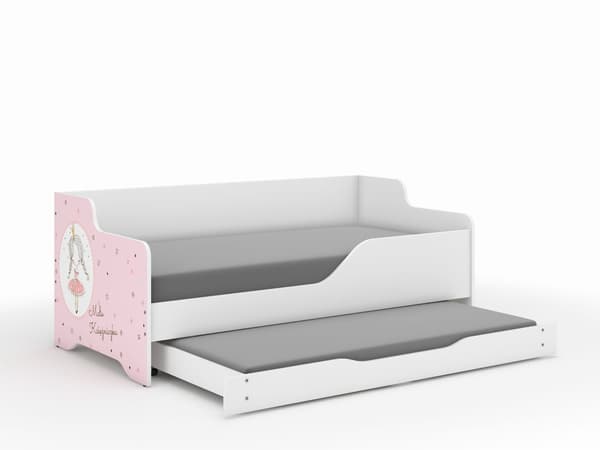 LILU 160x80 PRINCESS barnsäng med sovfunktion