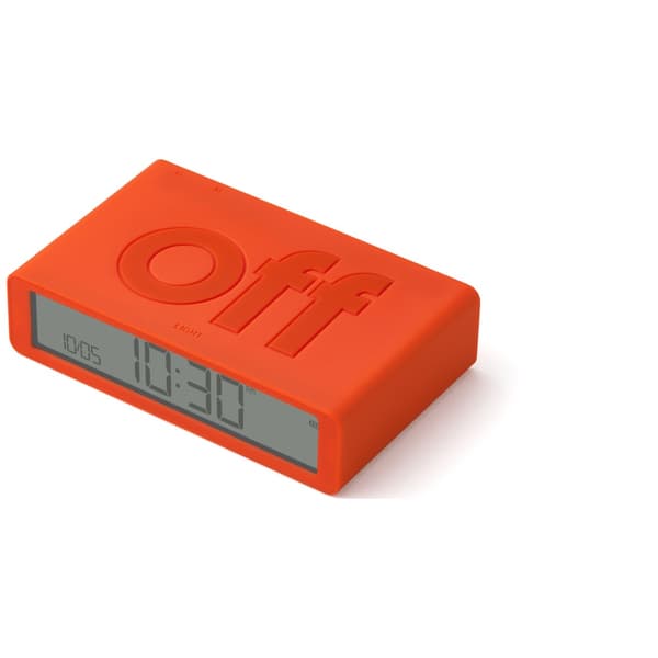 Lexon Flip Classic Dubbelsidig Väckarklocka, Orange