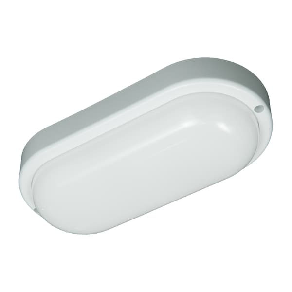 DAVO Oval Hvid 18W Loftlampe