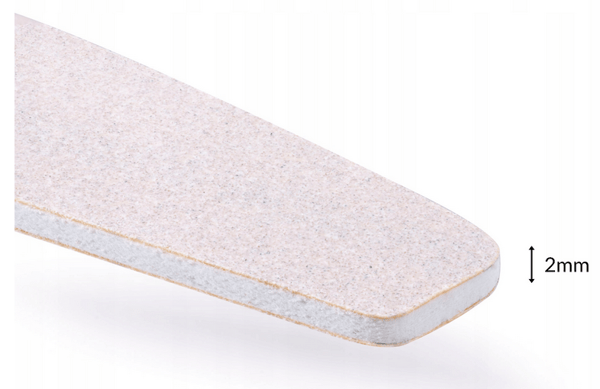 Aba Group SÄKER FÖRPACKNING Halvmånefil 100/180 Slim - Flamingo, 100 stycken