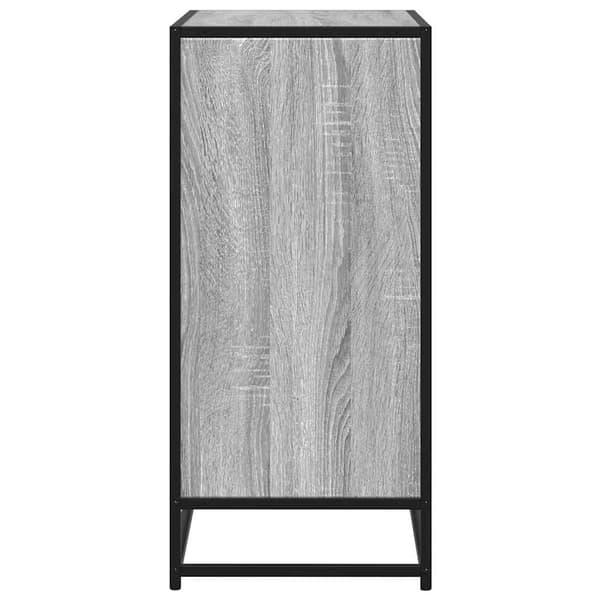 vidaXL kommode, grå Sonoma-eg, 68x35x76 cm, træbaseret materiale