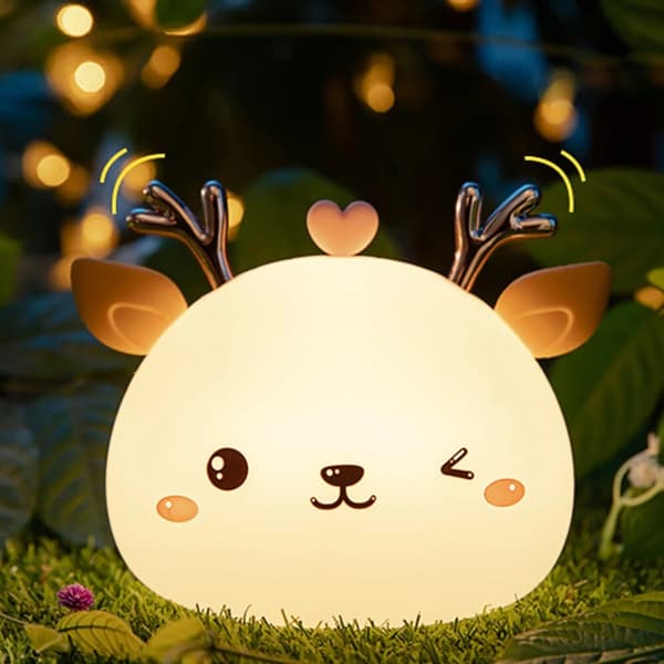 Silikonihirven LED RGB -yölamppu