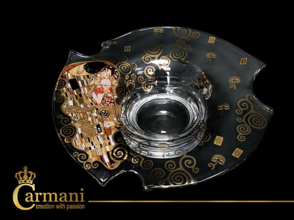 Carmani, glasplatta - Gustav Klimt Kyssen