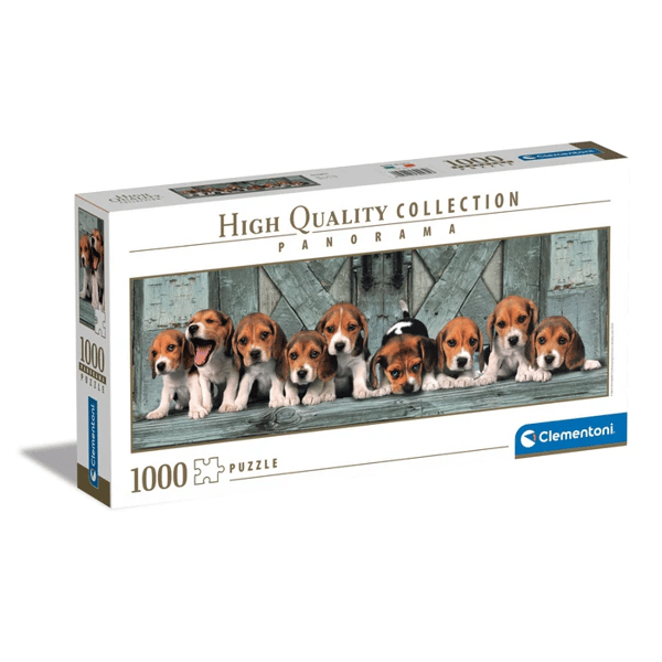 Puslespil 1000 brikker Panorama. HQ Beagles