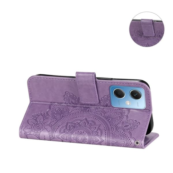 Flipfodral för Xiaomi Redmi Note 12 5G / POCO X5 5G, Mandala, Lila