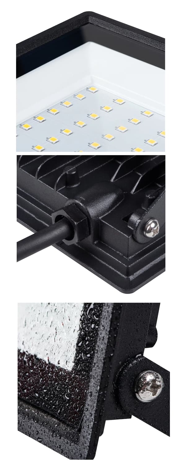 Miledo GRUN Halogen LED-strålkastare med PIR-rörelsesensor 10W 800lm IP44