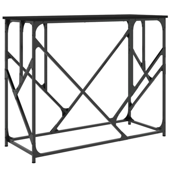 vidaXL konsolbord, sort, 100x40x80 cm, træbaseret materiale