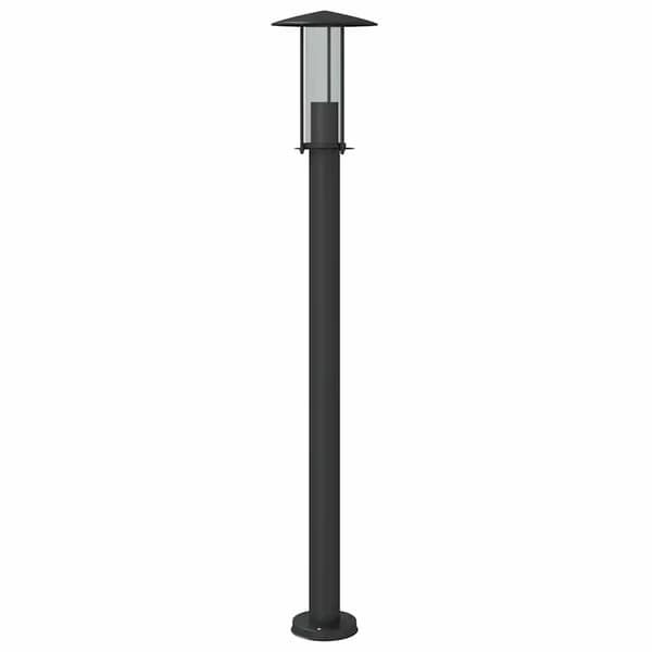 vidaXL havelampe sort 100 cm rustfrit stål