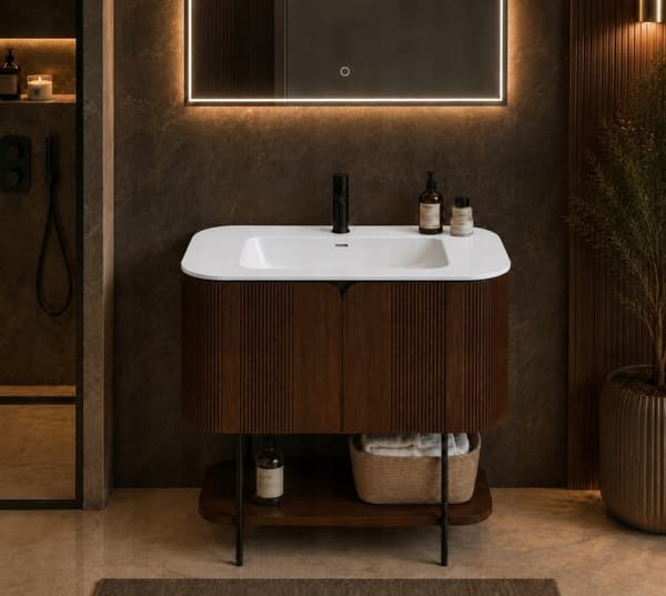 LUXOR HVID MØBELVASK 90X50 CM QUARTZ