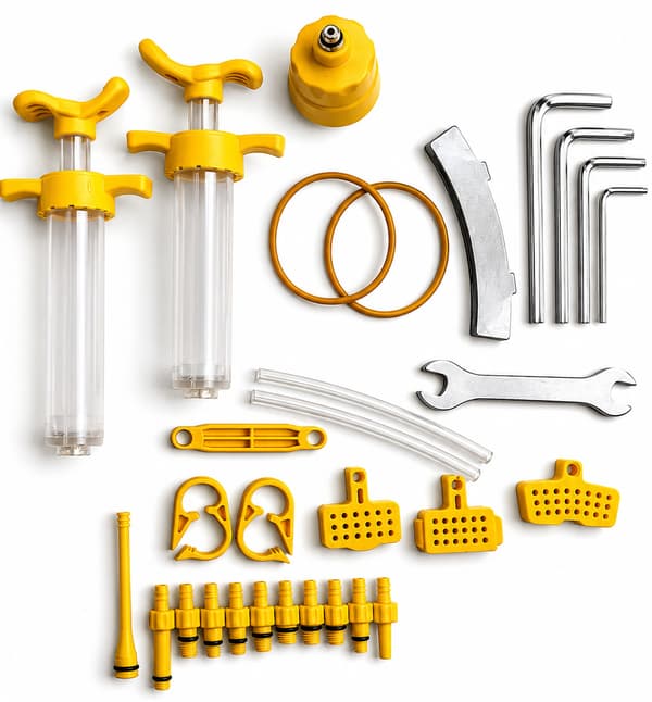 Bytessats til cykelbremsevæske