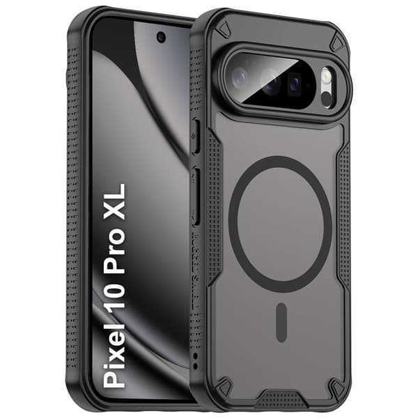 Matt cover til Google Pixel 10 Pro XL, til MagSafe, sort