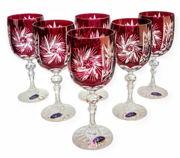 Ruby Crystal vinglas 240 ml olivkvarn