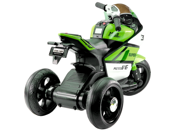 Børnetrecykel HT-5188 LED-lys MP3 grøn