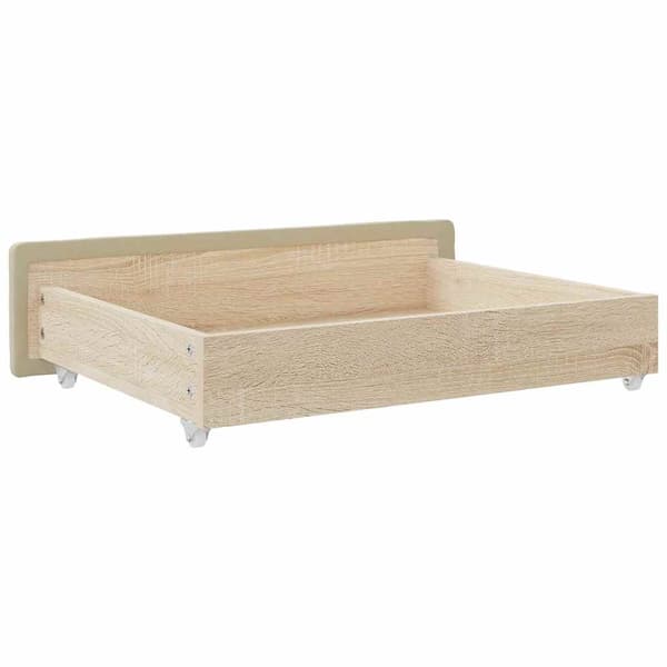 vidaXL skuffer under sengen, 2 stk., cremefarvet
