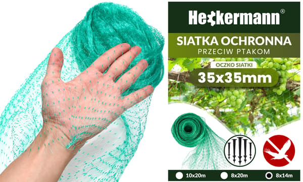Heckermann 8x14m lintusuojaverkko