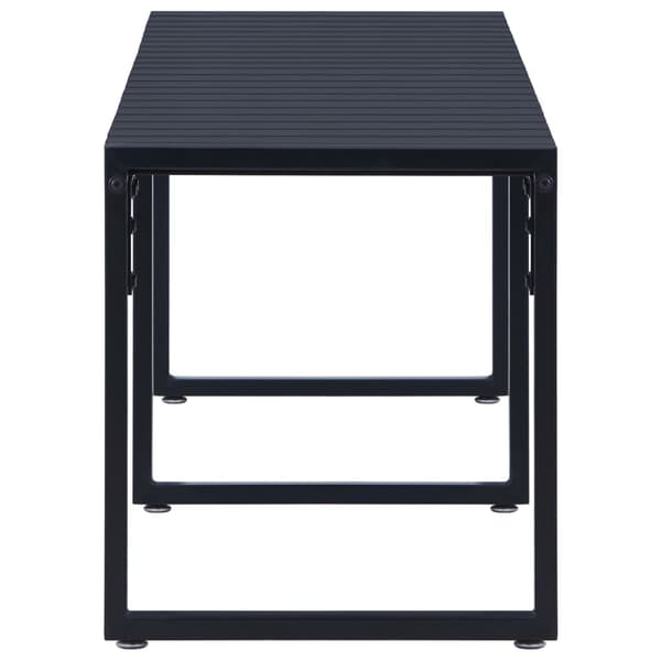 vidaXL havebænk 180 cm PS-plade sort