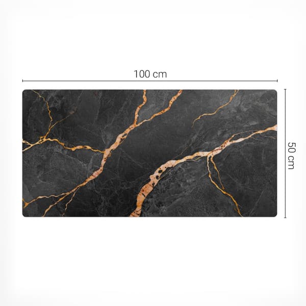 Universal beskyttelsesmåtte til computerudstyr marmor linjer 100x50 cm