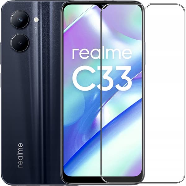 2x Hærdet glas til Realme C33 9H | 2-pak