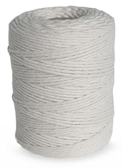 Bomulds makramesnor 2mm 250g hvid