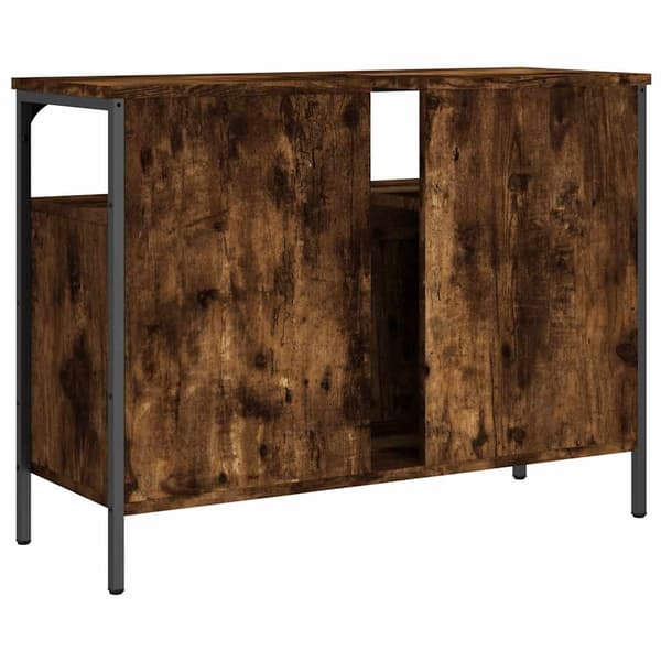 vidaXL vaskeskab røget eg 80x30x60 cm