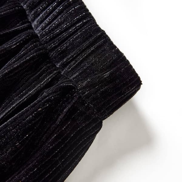 Børnenederdel, plisseret, med lurex, sort, 104