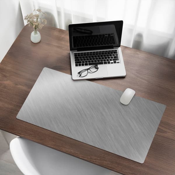 Halkfri skrivebordunderlag metallic tekstur 90x45 cm