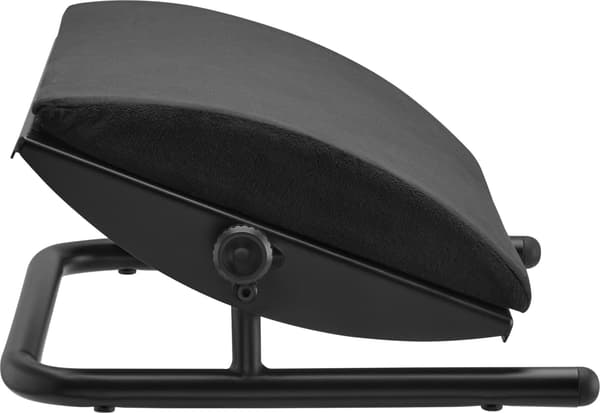 Powerton ergonomisk benstøtte, stål, 25 kg, sort
