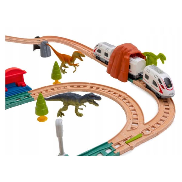 Dinosaur Park elektrisk togsæt med lys og lyde 76 cm