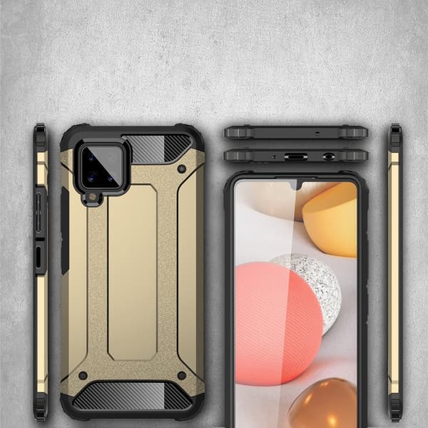 TECH ARMOR-skal till Samsung Galaxy A42 5G, Guld