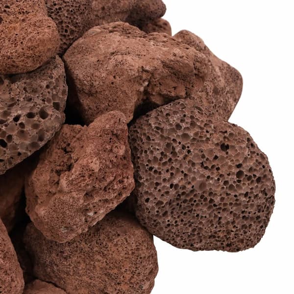 vidaXL Vulkansten, 10 kg, Röd, 5-8 cm