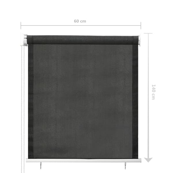 vidaXL Rullgardin, 60x140 cm, Antracit