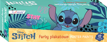 AFFISCHFÄRG 12 färger 20ML STITCH 6429