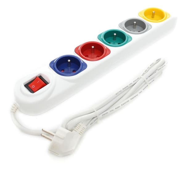 Forlængerledning 5m 5 stikkontakter KD4010