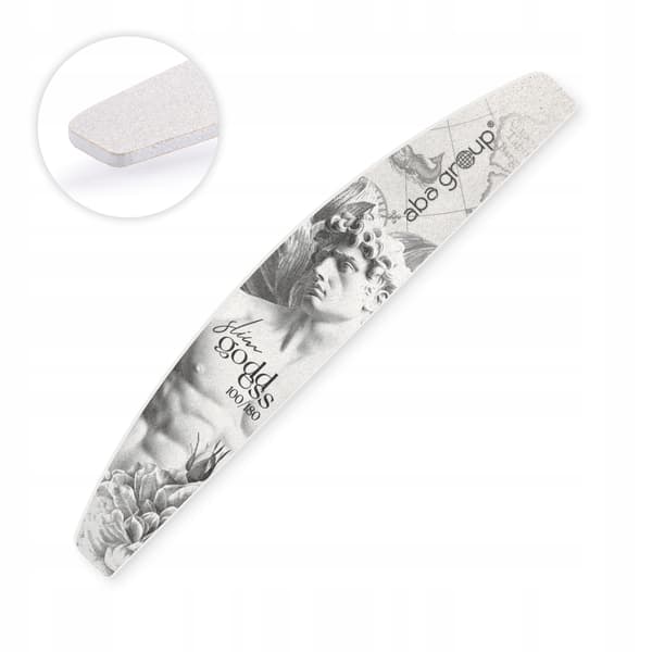 Aba Group Nagelfil Half Moon 100/180 Small Line, Slim 100 bitar