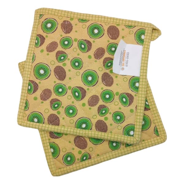 Grydelapper 20x20 2 stk. Kiwi