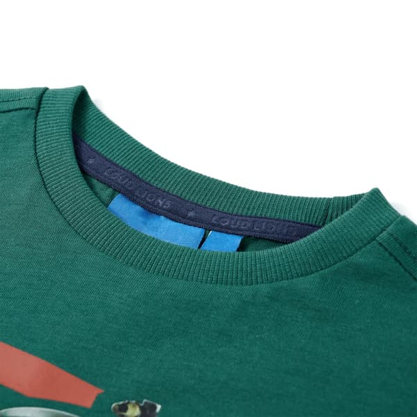 Barn långärmad T-shirt, grön, 128