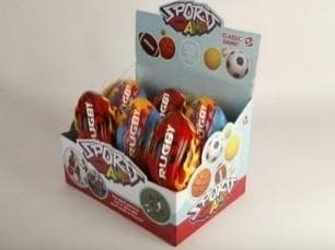 Rugbyboll 17x10cm blandad