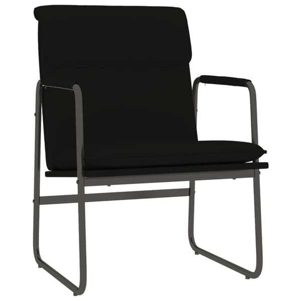 vidaXL loungestol, sort, 55x64x80 cm, kunstlæder