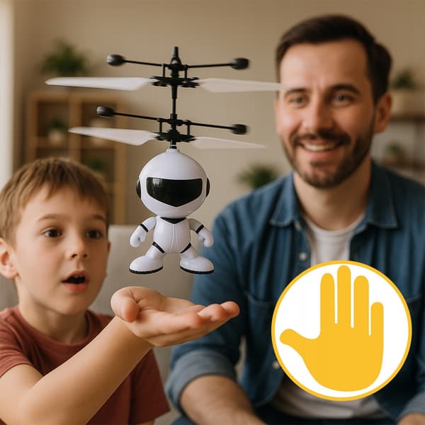 Flyvende Alien UFO Håndstyret Robot Z2342